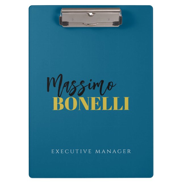 Professional elegant modern minimalist plain clipboard (Front)