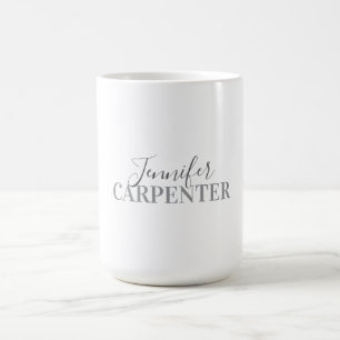 Professional elegant modern minimalist plain coffee mug
