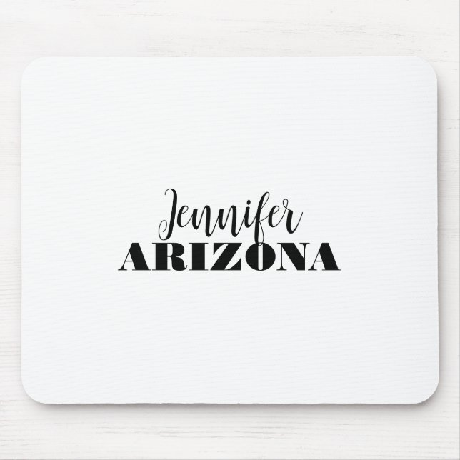 Professional elegant modern minimalist plain mouse pad (Front)