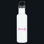 Professional elegant modern minimalist plain name 710 ml water bottle<br><div class="desc">A perfect design that will work in business or in your private life. A simple,  minimalist,  perfect look. Just for you.</div>
