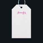 Professional elegant modern minimalist plain name gift tags<br><div class="desc">A perfect design that will work in business or in your private life. A simple,  minimalist,  perfect look. Just for you.</div>