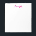 Professional elegant modern minimalist plain name notepad<br><div class="desc">A perfect design that will work in business or in your private life. A simple,  minimalist,  perfect look. Just for you.</div>