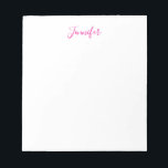 Professional elegant modern minimalist plain name notepad<br><div class="desc">A perfect design that will work in business or in your private life. A simple,  minimalist,  perfect look. Just for you.</div>