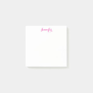 Professional elegant modern minimalist plain name post-it notes
