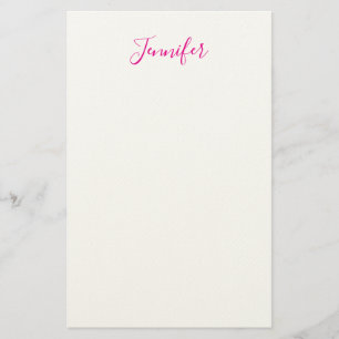 Professional elegant modern minimalist plain name stationery
