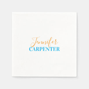 Professional elegant modern minimalist plain napkin