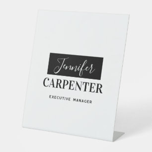 Professional elegant modern minimalist plain pedestal sign