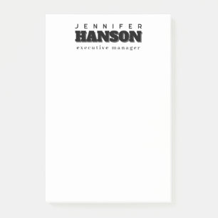 Professional elegant modern minimalist plain post-it notes