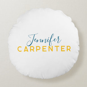 Professional elegant modern minimalist plain round pillow