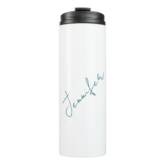 Professional elegant modern minimalist plain thermal tumbler (Front)