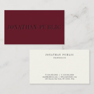 Professional Elegant Modern Minimalist Template Business Card