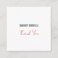 Professional elegant modern minimalist thank you