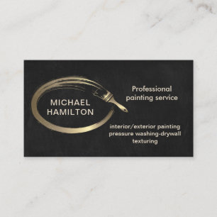 Professional elegant modern painting service  busi business card
