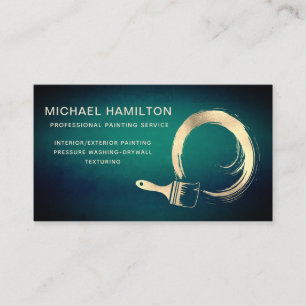 Professional elegant modern painting service busin business card
