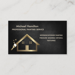 Professional elegant modern painting service business card