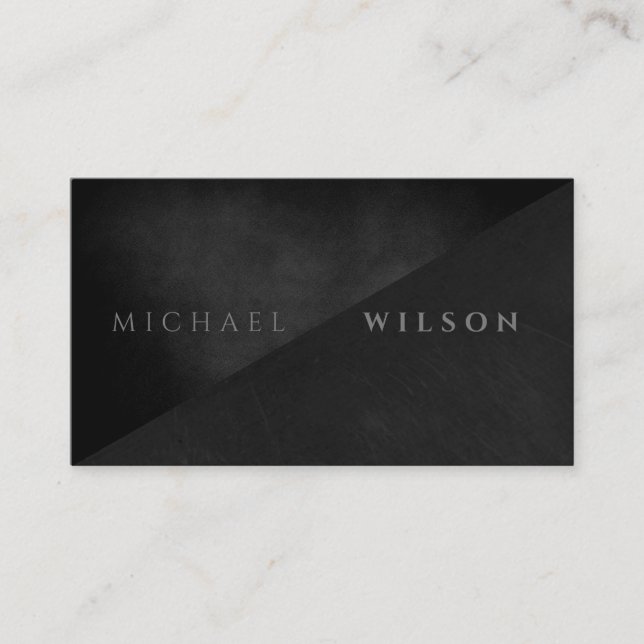 Professional elegant modern plain minimalist busin business card (Front)