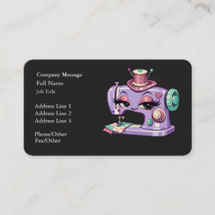 Professional Elegant Modern Sewing Machine Business Card