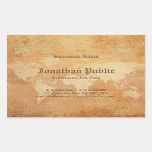 Professional Elegant Nostalgic Old Paper Look Sticker