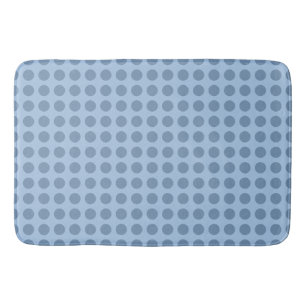 Professional elegant pastel blue solid colour bath mat
