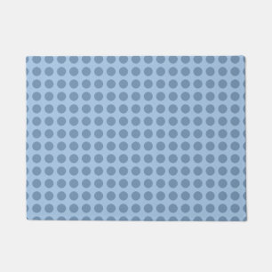 Professional elegant pastel blue solid colour doormat