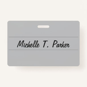 Professional elegant plain minimalist calligraphy badge