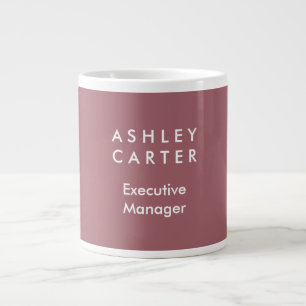 Professional elegant plain minimalist modern large coffee mug