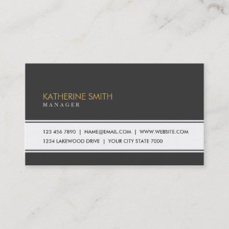 Professional Elegant Plain Simple Black Groupon Business Card