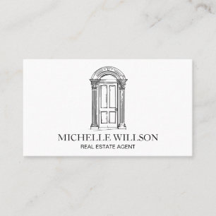 Professional Elegant Realtor Real Estate Agent Business Card