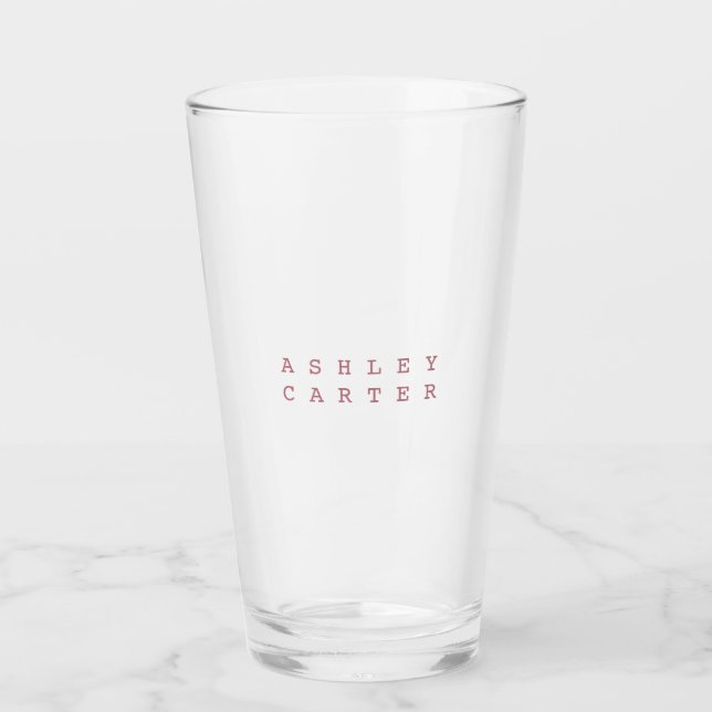 Professional elegant rose gold minimalist modern glass (Front)