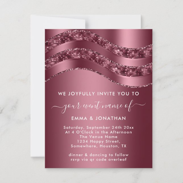 Professional Elegant Rose Wedding Bridal Sweet 16t (Front)