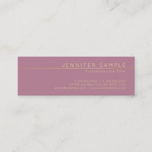 Professional Elegant Silk Finish Modern Luxury Mini Business Card
