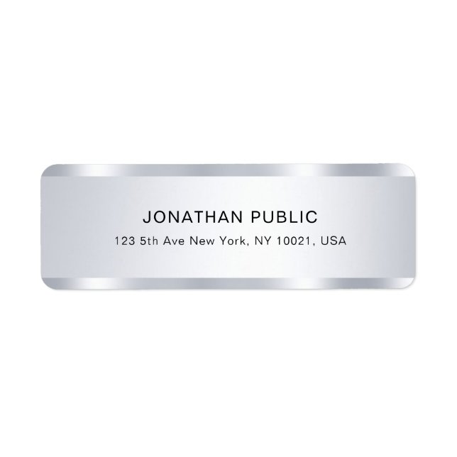 Professional Elegant Silver Look Template Modern (Front)