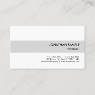 Professional Elegant Simple Design Modern Plain Business Card
