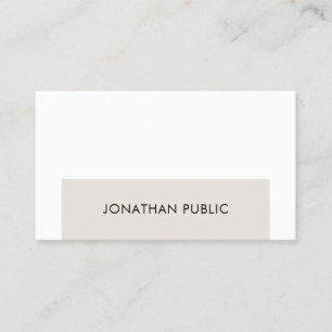 Professional Elegant Simple Graphic Design Plain Business Card