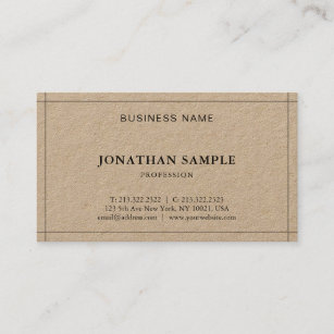 Professional Elegant Simple Modern Plain Luxury Business Card