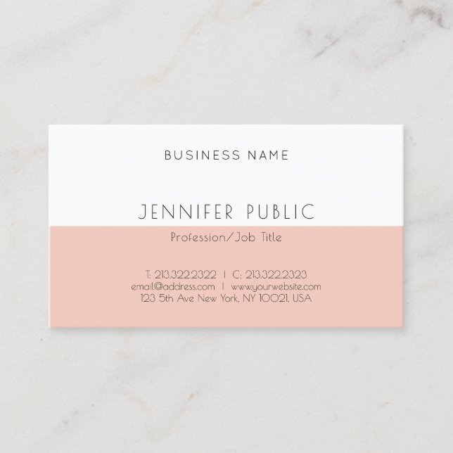 Professional Elegant Simple Modern Template Business Card (Front)