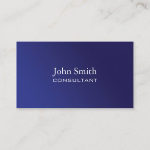 Professional Elegant Simple Plain Blue Gradient Business Card