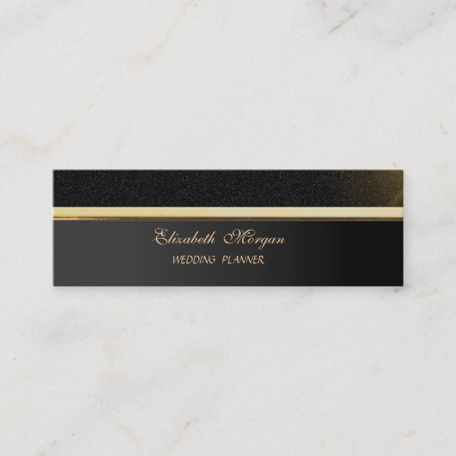 Professional Elegant  Stylish Sophisticated Mini Business Card (Front)