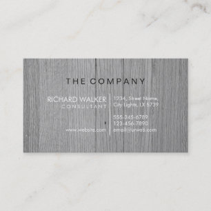 Professional Elegant Subtle Black Wood Modern Business Card