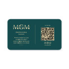 Professional Elegant Teal Gold Therapist Modern