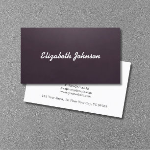 Professional Elegant Texture Purple Consultant Business Card