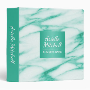Professional Elegant Turquoise Alabaster Marble Binder