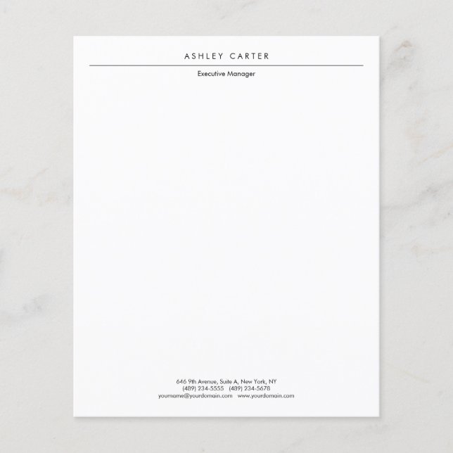 Professional elegant white plain minimalist modern (Front)