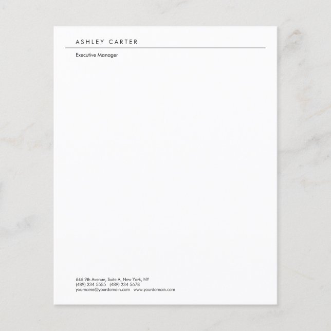 Professional elegant white plain minimalist modern (Front)
