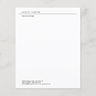 Professional elegant white plain minimalist modern