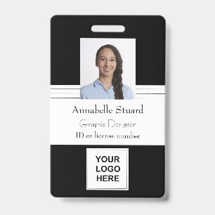 Professional Employee Modern Work Identification Badge