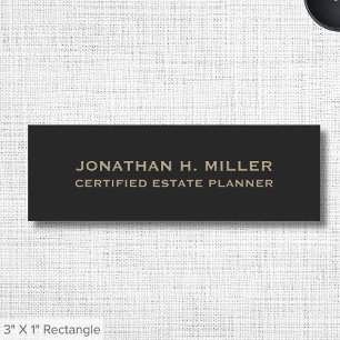 Professional Employee Name Tag with Title
