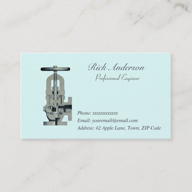 Professional Engineer Business Cards (Front)