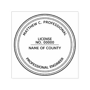 Professional engineer LLC stamp PERSONALIZE