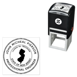 Professional Engineer New Jersey Self-inking Stamp